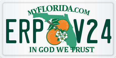 FL license plate ERPV24