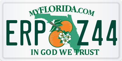 FL license plate ERPZ44