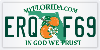 FL license plate ERQF69