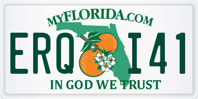 FL license plate ERQI41