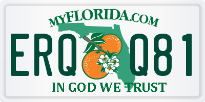 FL license plate ERQQ81