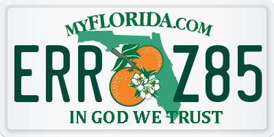 FL license plate ERRZ85