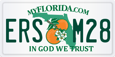 FL license plate ERSM28