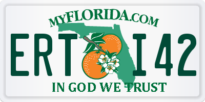 FL license plate ERTI42