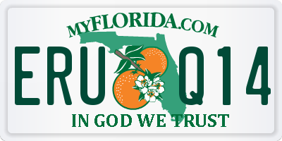 FL license plate ERUQ14