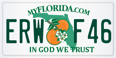 FL license plate ERWF46