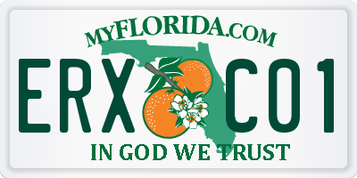 FL license plate ERXC01