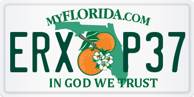 FL license plate ERXP37