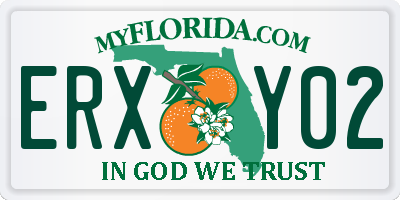 FL license plate ERXY02