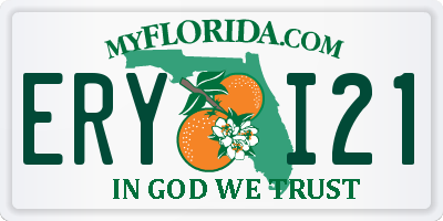 FL license plate ERYI21