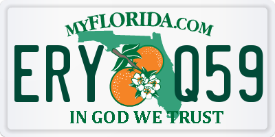 FL license plate ERYQ59