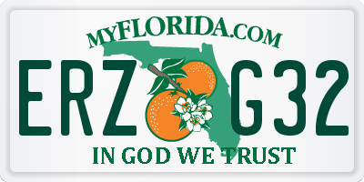 FL license plate ERZG32