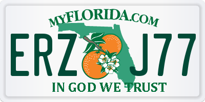 FL license plate ERZJ77