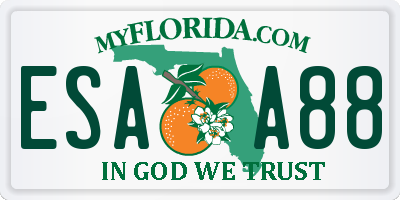 FL license plate ESAA88