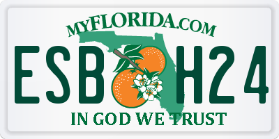 FL license plate ESBH24