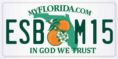 FL license plate ESBM15