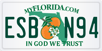 FL license plate ESBN94