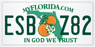 FL license plate ESBZ82