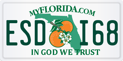 FL license plate ESDI68