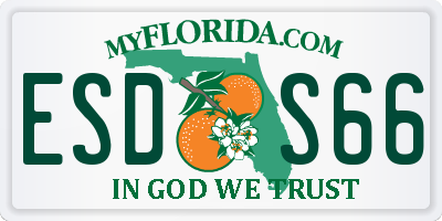 FL license plate ESDS66