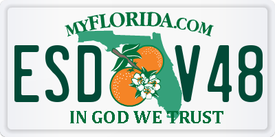 FL license plate ESDV48