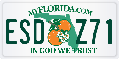 FL license plate ESDZ71