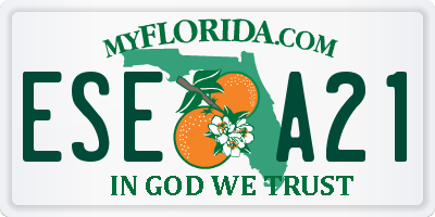 FL license plate ESEA21