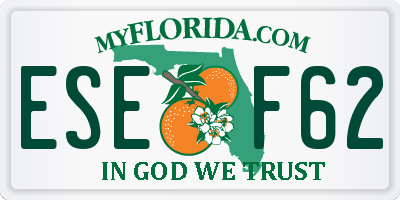 FL license plate ESEF62