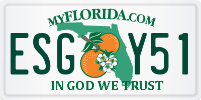 FL license plate ESGY51