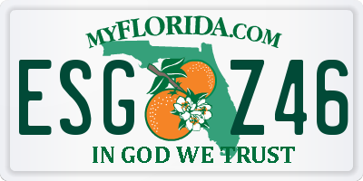 FL license plate ESGZ46