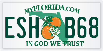 FL license plate ESHB68