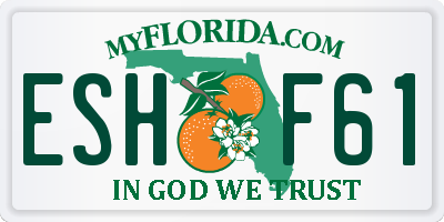 FL license plate ESHF61