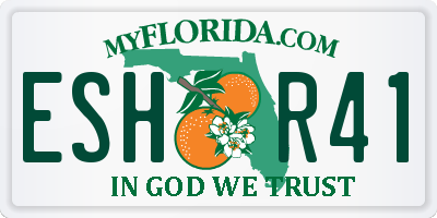 FL license plate ESHR41