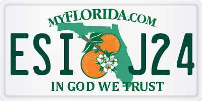 FL license plate ESIJ24