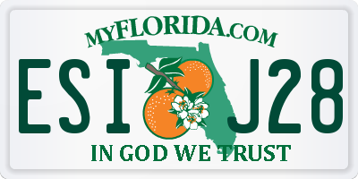 FL license plate ESIJ28