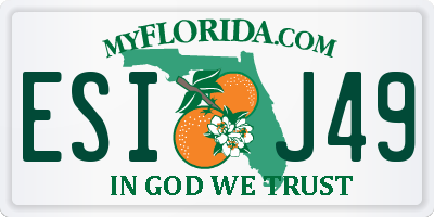 FL license plate ESIJ49