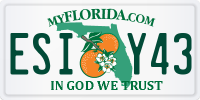 FL license plate ESIY43