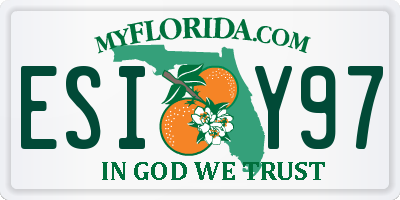 FL license plate ESIY97