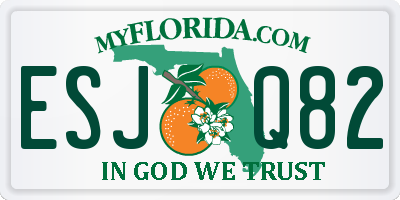 FL license plate ESJQ82