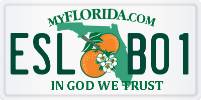 FL license plate ESLB01