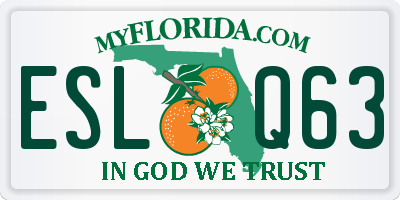 FL license plate ESLQ63