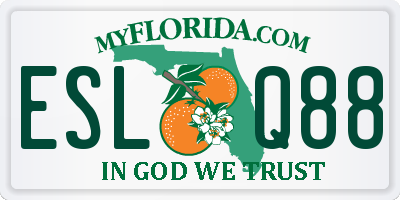 FL license plate ESLQ88
