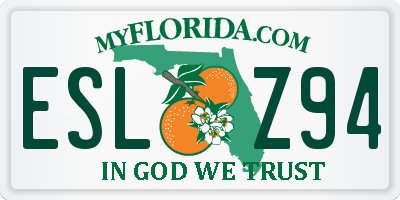FL license plate ESLZ94