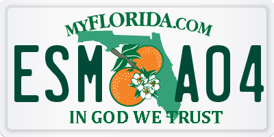 FL license plate ESMA04