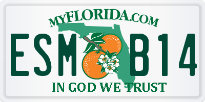 FL license plate ESMB14