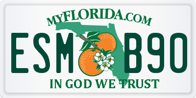 FL license plate ESMB90