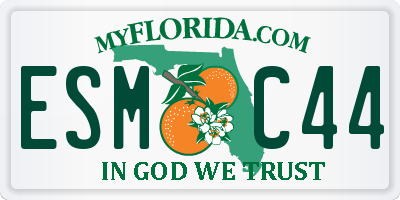 FL license plate ESMC44