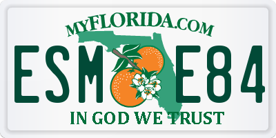 FL license plate ESME84