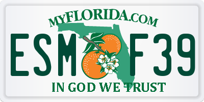 FL license plate ESMF39