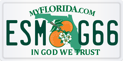 FL license plate ESMG66